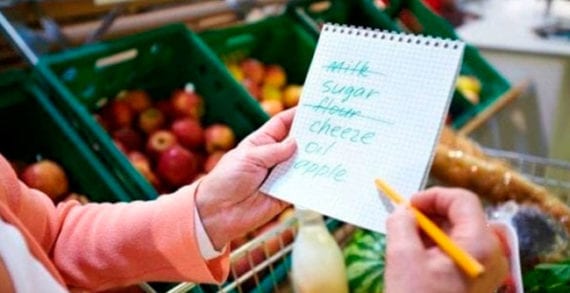Checking a grocery list in the store The fine art of panic buying in COVID-19’s wake