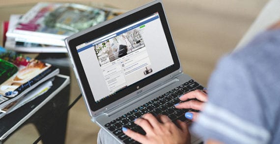 facebook laptop cumputer A new social media approach: thoughtful, informed