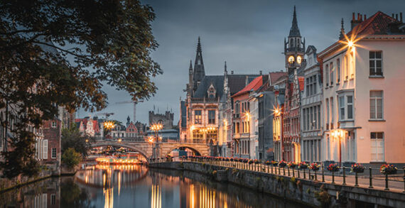 Ghent, Belgium, a museum of early Flemish architecture Ghent, Belgium, a museum of early Flemish architecture
