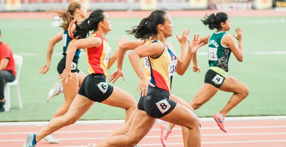olympics runner sprinting sports track field food Welcome to the gluten-free, sushi-less Olympic Games