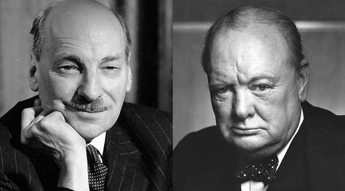 Attlee and Churchill: bound together in war and peace